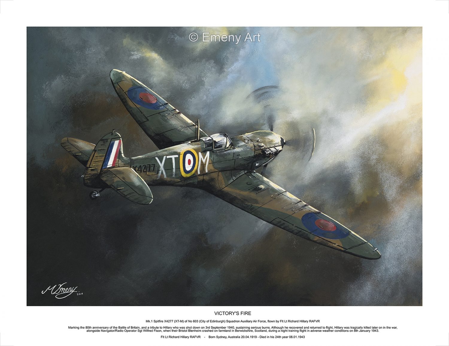 VICTORY'S FIRE  - Limited Edition Giclee Print