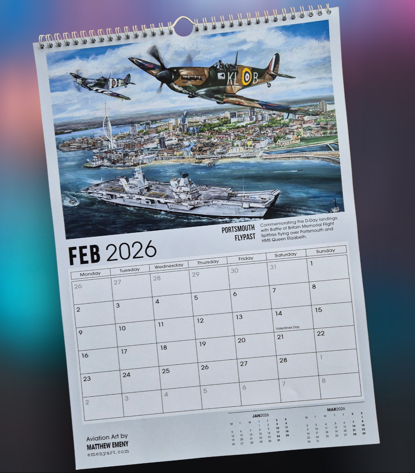 2026 - A3 Wall Hanging Calendar βFREE artist signing (upon request)β - Image 4